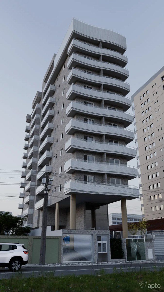 Fachada do Residencial Teresa, em Vila Caiçara, Praia Grande
